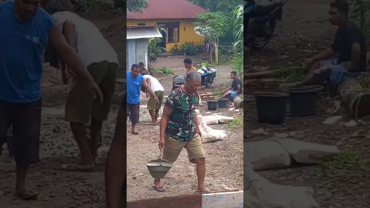 Warga Bakti Jalan Lingkungan secara swadaya 