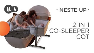 Kinderkraft NESTE UP 2-in-1 co-sleeper cot