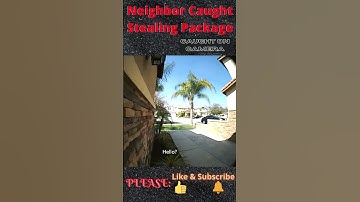 🤬B¡+¿h, I can see you‼️ ☠🤬 Neighbor caught stealing package. #shorts