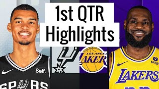 LA Lakers vs San Antonio Spurs Full Highlights 1st QTR | Feb 23 | NBA Regular Season 2024