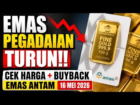 Emas Pegadaian Turun! Cek Harga + Buyback Emas Antam 16 Mei 2026