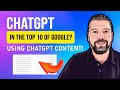 SHOCKER! My Website Just Hit the TOP 10 Rankings For ChatGPT Content
