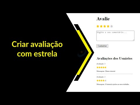 Como criar avaliação com estrela em PHP