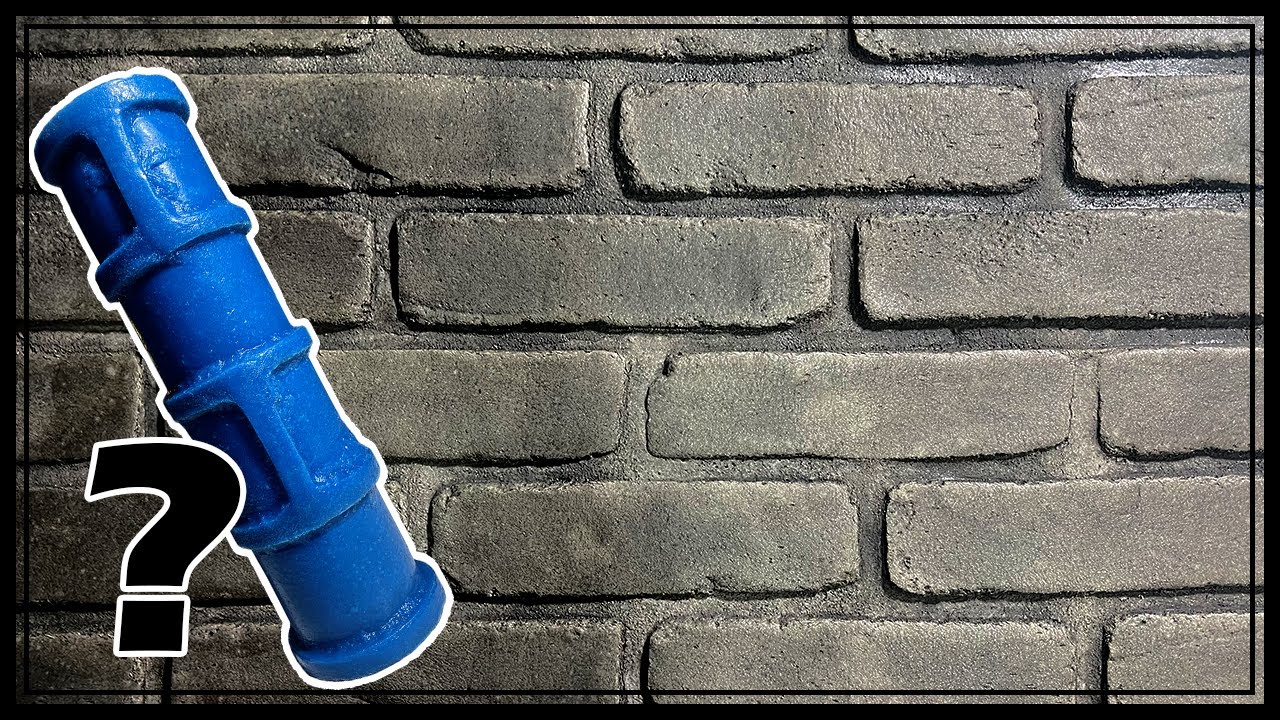 Stamped Concrete Roller Demo | Brick Roller RL 11611/1 - YouTube