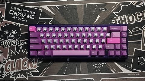 KBD67 Lite Dark Purple - Sound Test v30.0 (Tecsee Purple Panda | Purple PC Plate | Poron Switchpad)