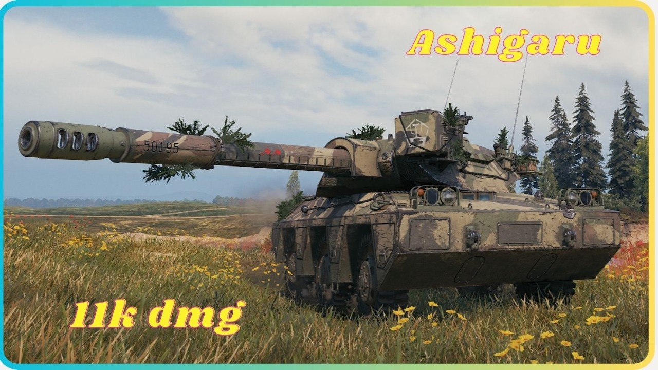 NEW Ashigaru on Fire | 11,000 Damage.  World of Tanks Top Replays.