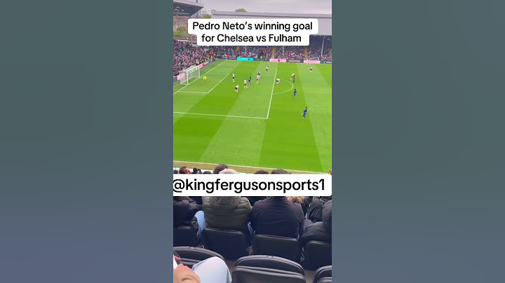 Pedro Neto’s winning goal for Chelsea vs Fulham . #chelsea #fulham #epl  #viral #neto #palmer #fyy