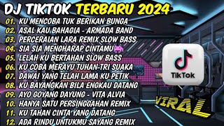 DJ VIRAL TIKTOK TERBARU 2024 FULL BASS  | DJ KU COBA TUK BERIKAN BUNGA REMIX TERBARU 2024 🎵