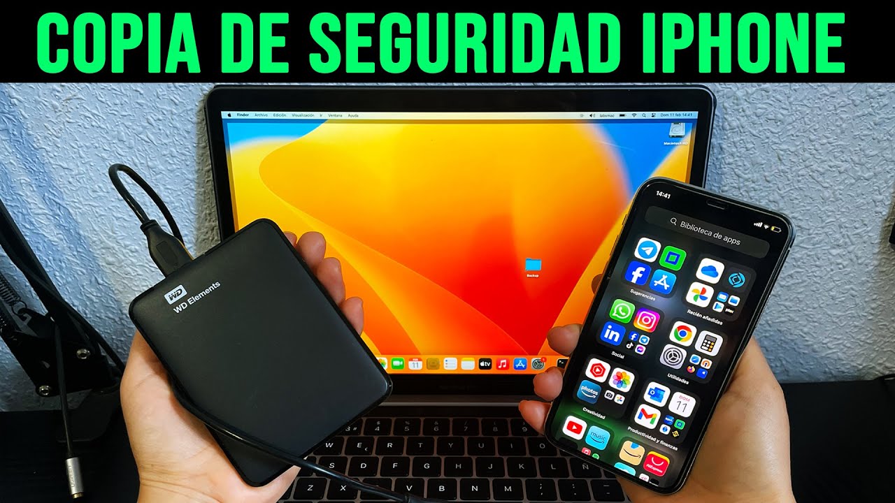 Cómo hacer una copia de seguridad del iPhone en un disco duro externo