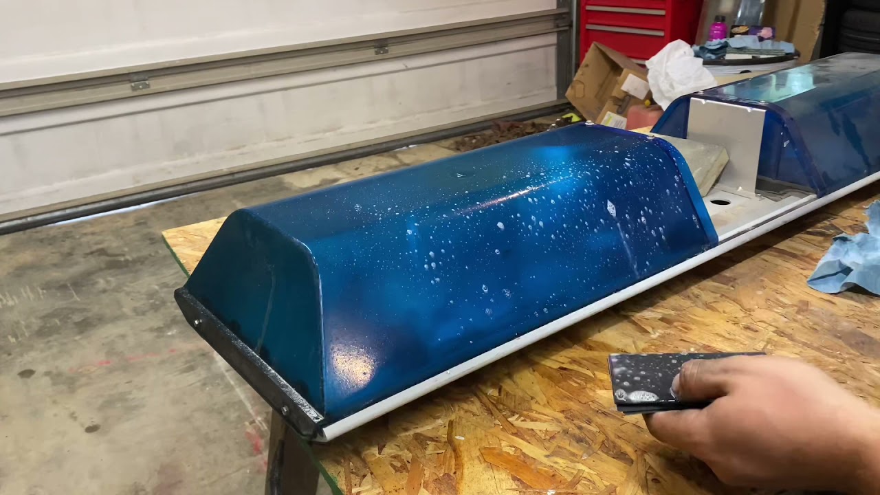 How to wet sand a light bar step by step