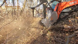 The Powerful FAE BL1 mulcher on Kubota SVL 65.