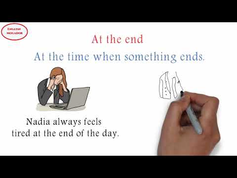 Confusing English: At The End In The End