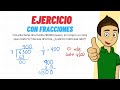 Ejercicio con Fracciones