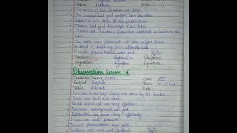 observation lesson plan of b.ed  #bed #deled # kuk #shorts #bedlessonfile