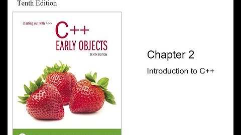 C++ - Chapter 2, Introduction to C++