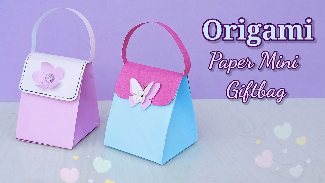 How to make Paper GIFT BAG, Easy origami GIFT BAG for beginners making