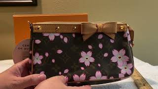 Authentic Louis Vuitton Cherry Blossom Pochette Accessories 