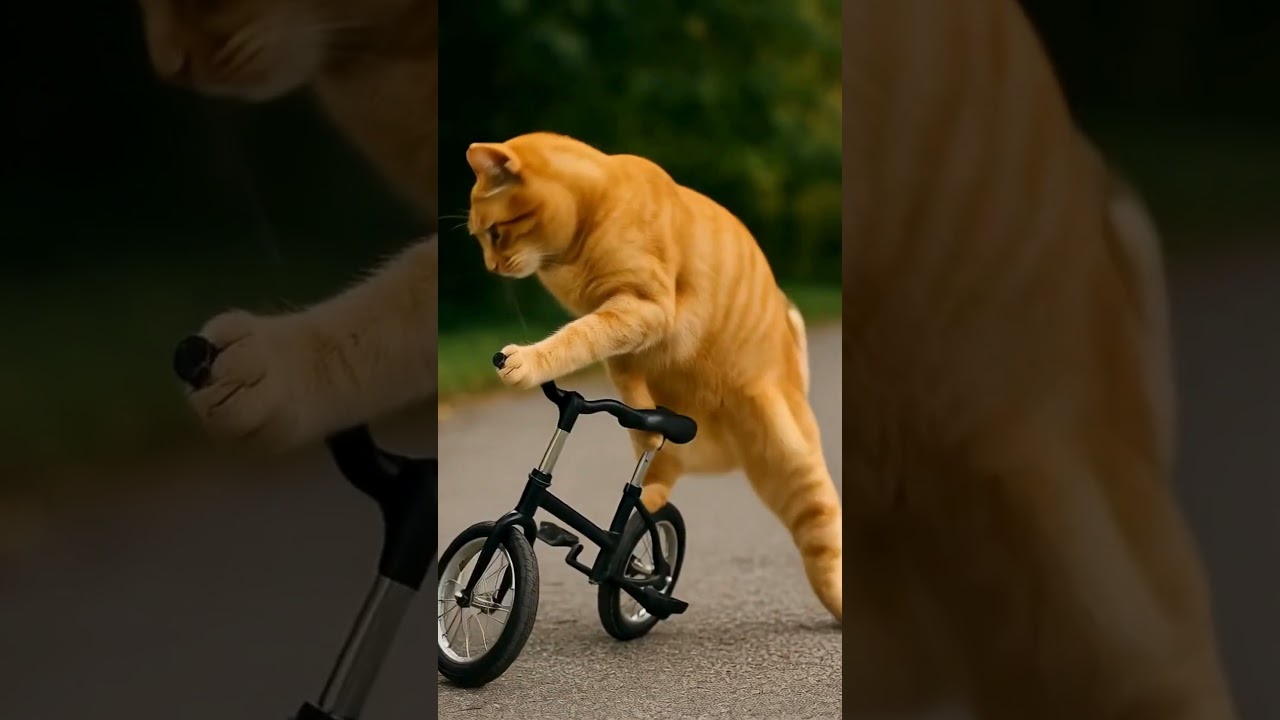 Баланс! 🐾🚴‍♂️ Невероятный велокот