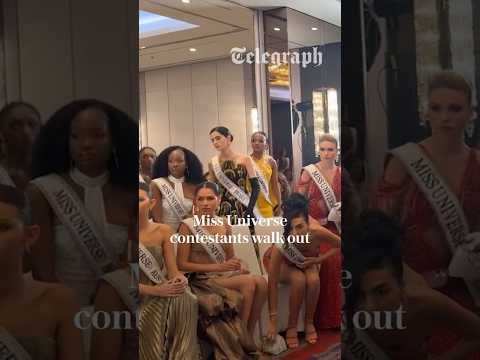 Miss Universe contestants walk out after organiser rows with Miss Mexico
