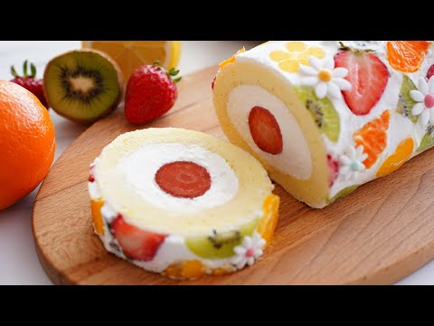           Fruit Souffl Roll Cake  Dojima Roll  Fresh Cream Cake