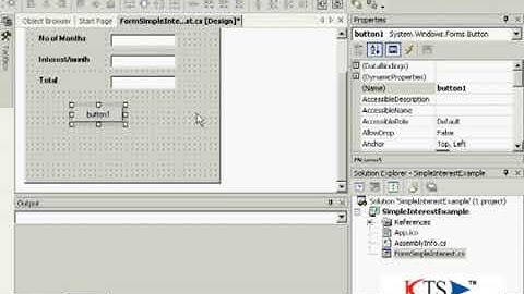 Developing a basic windows application using C# NET  Windows Programming  C# NET Video Tutorials
