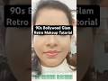 90s Bollywood Glam Retro Makeup Tutorial 1990s Film Style #makeup #shorts #trending #beauty #viral