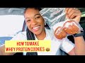 WHEY PROTEIN COOKIES 🍪 | How to make cookies | Healthy snacking | NoMediocre Cookies