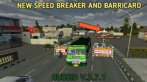 new speed breaker and barricard mod 💥💯//BUSSID V3.7.1 💥💯//bus sumluter indoshina 🚌💯// gaming puyal 🙏