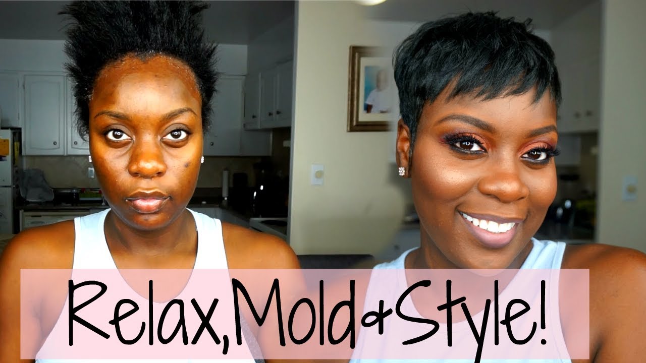 Relaxer Mold Style At Home Beginner Friendly Short Hair