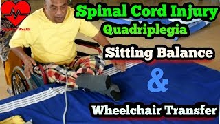 spinal cord injury quadriplegic  balance and transfer