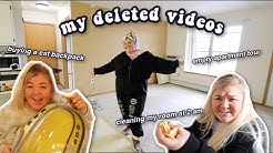 MY NEVER BEFORE SEEN DELETED VIDEOS! *aka you dont wanna miss this*