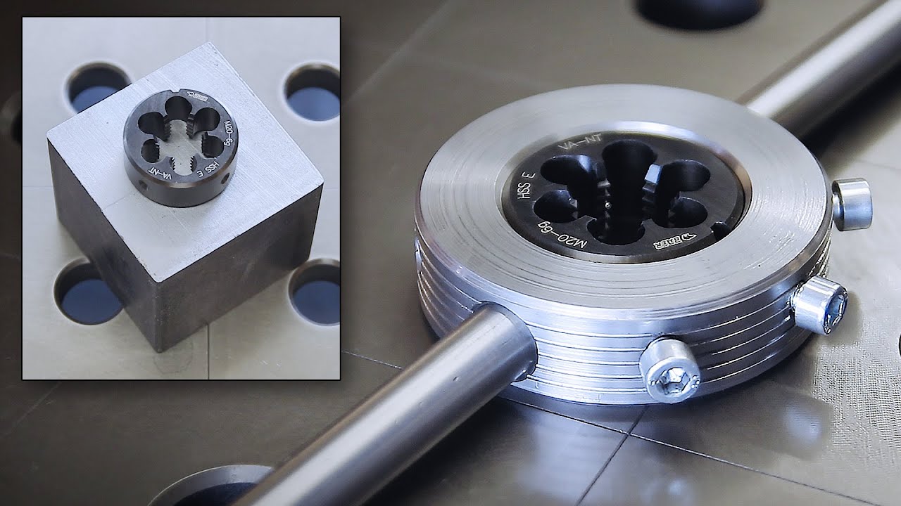 Machining a Threading Die Holder from a Steel Cube YouTube