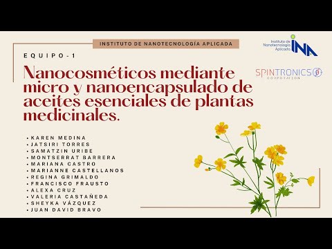Nanocosméticos mediante micro y nanoencapsulado de aceites esenciales de plantas medicinales | INA.