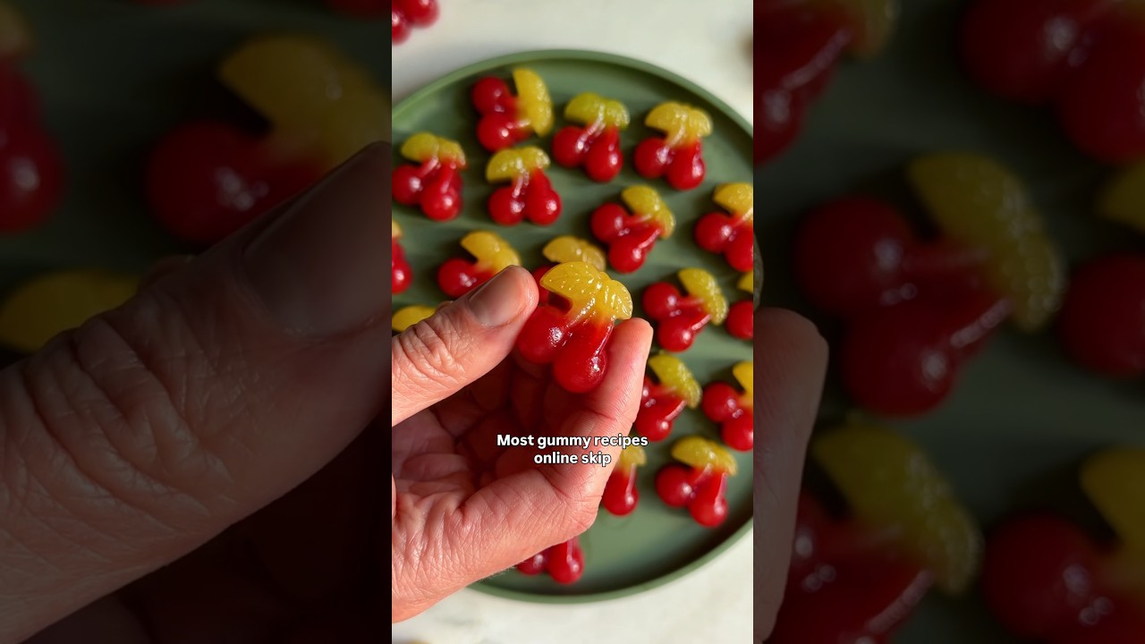 Homemade Cherry Lime Gummies