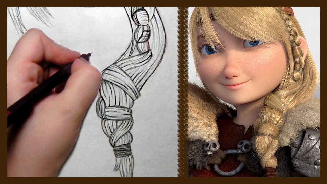 How to Draw Astrid's Braid - How to Train Your Dragon 2 
