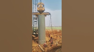 Process of installing pier with vibratory hammer- Good tools and machinery make work easy