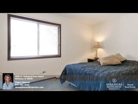 4905 W. Oakwood Drive, Unit D McHenry, IL home video tour