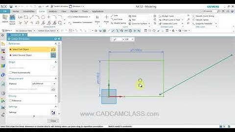 NX   LINEAR DIMENSION COMMAND IN NX