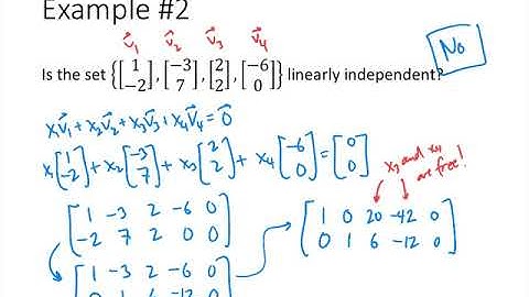 Linear Algebra - Lecture 15 - Linear Independence