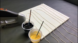Fluid Art STRING PULLING 8 at ONCE?? Acrylic Pouring Beginners Extravaganza!! Wigglz Art Must see!!
