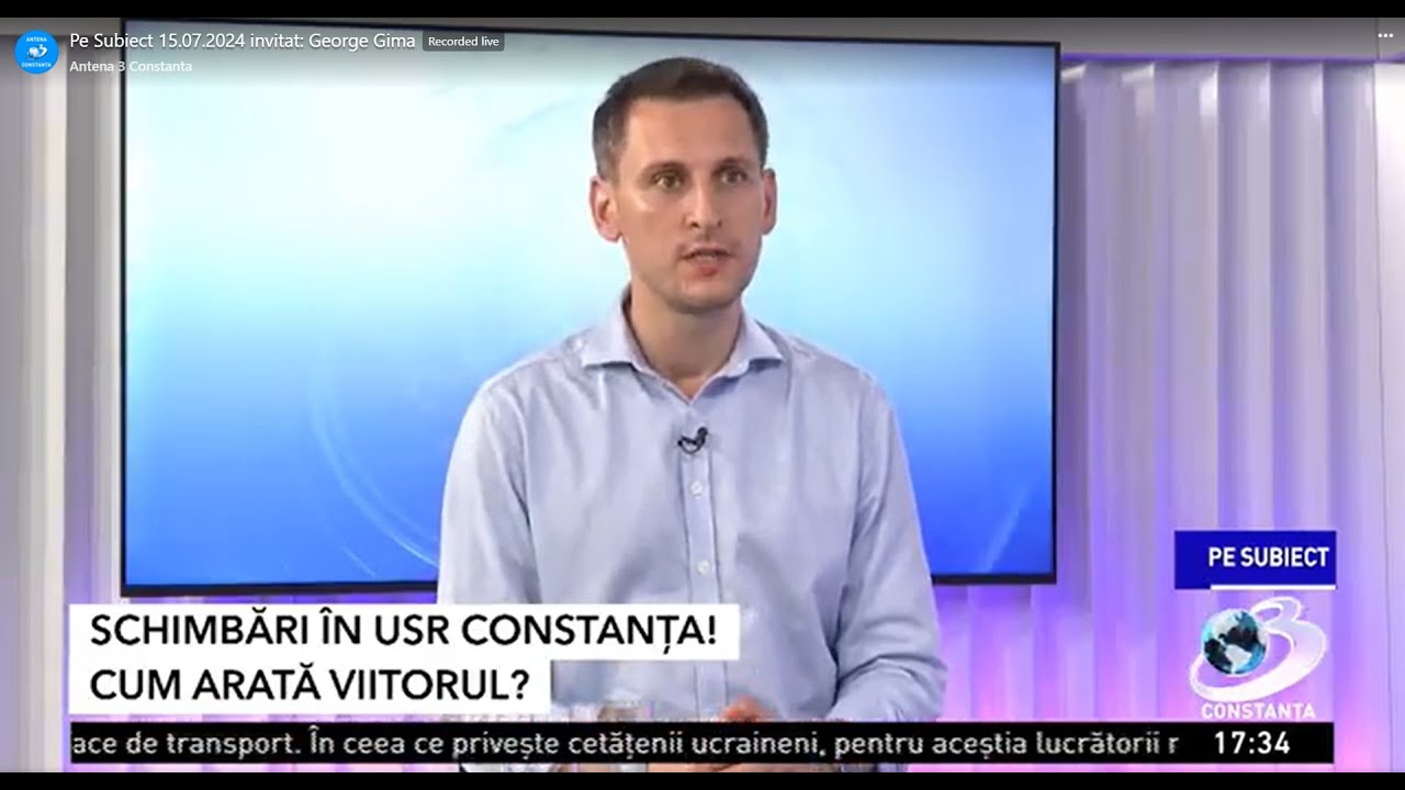 George Gima - Schimbări USR Constanța - YouTube