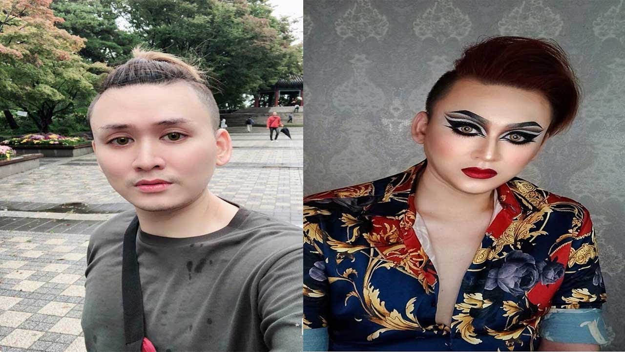 ♚Boy To Girl Makeup Transformation♚ #05 MTF Trans Men to Woman or Male to Female man change to woman makeup
