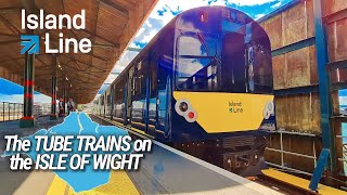 Riding the ISLAND LINE Class 484 Tube Trains on the Isle of Wight!  Ryde to Shanklin AND BACK!