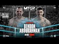 Nathan bendon vs mo abdurahman mtgp fight night 85crystal palaceoctober 28th2023