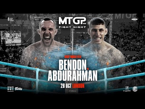 Nathan Bendon vs Mo Abdurahman //MTGP FIGHT NIGHT 85//Crystal Palace//October 28th-2023
