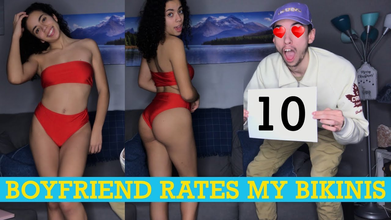 BOYFRIEND RATES MY ALIEXPRESS BIKINIS! UNDER $5 (Unboxing + Try-on Haul) 2018!