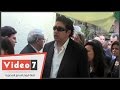 بالفيديو هانى رمزى وحسن كامى والصريطى فى جنازة يوسف العسال 