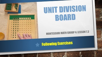 Math Group 4 (Lesson 7.3): Division Board combinations that don