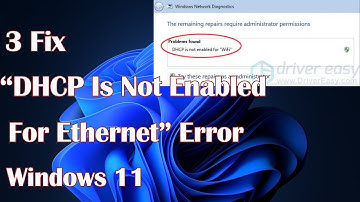 “DHCP Is Not Enabled For Ethernet” Error In Windows 11 - 3 Fix