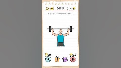 Brain test level 141 Help this bodybuilder please.